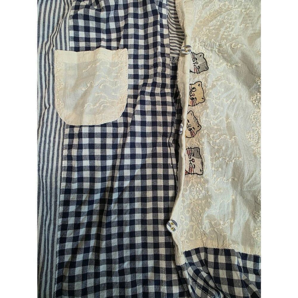Long Sleeve Plaid Button Up Cat Shirt Size Small - Picture 4 of 4
